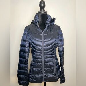 A.N.A. - A New Approach Packable Premium Down Jacket - Navy Blue, Size Medium
